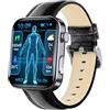 Hardware Tribe Orologio intelligente per la gestione della salute, schermo HD da 2,10, con ECG, BMI, HRV, monitoraggio del sonno e altri dati. Un orologio con funzione SOS a un tocco e rilevamento delle cadute, per