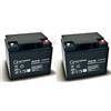 Q-Batteries Batteria di ricambio per MOBILIS M58/M65/M68 2 pezzi Q-Batteries 12LCP-50 12V-50Ah AGM