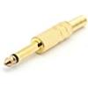 Velleman - CA023 609472 - Set di 1 prese jack mono da 6,3 mm in metallo placcato oro