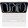 GUPENAA Custodia con Tastiera Retroilluminata per iPad Air 11'' (M3 2025/M2 2024), PRO 11'' (4a/3a/2a/1a Generazione) e Air 5/4 10,9, Supporto a Sbalzo Fluttuante Magic,Bianca,Russian