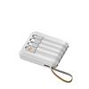 JUDEWY Caricabatterie Portatile Power Bank 20000mah Display Power Bank, Ricarica Veloce, Ricarica Veloce Del Telefono Cellulare Power Bank, 4 Cavi Di Alimentazione Mobile (Bianco)