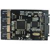 H&D HYALINE & DORA H&D Hyaline&Dora 4 Micro SD Card to Micro SATA Adapter Card 1.8 HDD Case with Raid 4 TF to 16 Pin SATA Converter