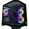 NitroPC - PC Gaming Avanzato Bronze V2 (AMD Ryzen 5 3400G 4/8 4.2GHz, RX Vega 11, RAM 16GB, 512GB SSD, Windows 11 PRO, WiFi) Computer fisso, PC Gamer (Nero)