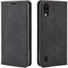 Fertuo Cover ZTE Blade A5 2020, Custodia a Libro in Pelle Flip Case Portafoglio con Porta Carte, Chiusura Magnetica [Interna in Silicone Morbido] Cover per ZTE Blade A5 2020 Smartphone, Nero