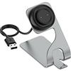 Ruentech Stazione di ricarica compatibile per Amazfit Active/Active Edge/Bip 3/Bip 3 Pro/Bip 5, GTS 2 Mini/GTS 4 Mini