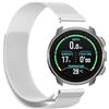 GIOPUEY Cinturini Compatibile con SUUNTO Ocean, Cinturino in Acciaio Inossidabile Intrecciato [Magnetico] - Silver