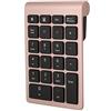 Jopwkuin Tastierino Numerico Bluetooth, Tastierino Numerico a 22 Tasti Estensioni della Tastiera Numerica Multifunzione Tastierino Numerico Bluetooth con Tasti Freccia per Laptop e Desktop(Oro rosa)