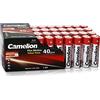 Camelion 11104006 Plus - Batterie alcaline LR06 (Mignon, AA, confezione da 40) rosso/oro