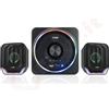 Aglow.it Casse Bluetooth 2.1 Altoparlante per televisore e computer con subwoofer, sistema audio gaming alta escursione, alimentato USB AUX da 3.5 mm, per desktop, laptop, tablet, con luci RGB LED (1058)