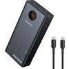 ROMOSS PEA40 Pro 40000mAh Accumulatore portatile per laptop, Supporta la ricarica rapida 65W, Power bank di grande capacità da 148 Wh, Display LED digitale, Per laptop, smartphone e tablet