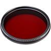 Fotga 82mm Ottica Circolare Regolabile Filtro IR Pass Filter X-Ray Variable Filtro Da 530 nm a 750 nm Sei-in-Uno Lens Filter per la Fotografia a Infrarossi