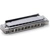 Hohner Blues Bender Armonica a bocca in chiave di re, in acciaio inox (M586BX-D)