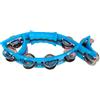Whychstore Tamburello a forma di pesce con impugnatura per karaoke dance e concerti suono brillante strumento a percussione (blu)
