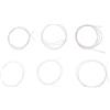 Xuancai 1 set di 6 corde in nylon argento da 99 cm per chitarra classica