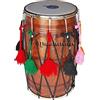 Fasherati Punjabi Bhangra solido fatto a mano Sheesham legno Dhol tamburo con bastone