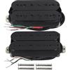 FLEOR Alnik 5 Pickup al manico per chitarra elettrica e pickup al ponte 15-16K Set Pickup humbucker a doppia bobina neri