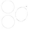 TOPPERFUN Corde per Balalaika in Nylon Bianco, 3 Pezzi, Ricambio per Strumento Musicale Lavorazione Fine, Accessori per Balalaika
