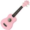 Classic Cantabile US-50 PK Ukulele soprano - Ukulele con 12 tasti - meccaniche per chitarra scorrevoli - corde in nylon bianche - Rosa