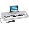 McGrey BK-4910SR Keyboard - Keyboard per principianti 49 tasti - con 16 suoni & 10 ritmi - 8 suoni percussione & 6 brani demo - microfono & leggio - argento