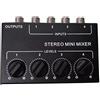 Ferleiss Mini Stereo Rca 4 Canali Miscelatore Passivo Mixer Dispenser Stereo per e Studio