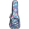 Surwin Borsa Ukulele Soprano Custodia Ukulele 21 23 26 Pollici con Imbottitura Cinghie Regolabile Maniglia per il Trasporto, Imbottitura Spessa e Custodia (21 pollici,fiore blu)
