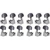Guihydur 6L6R Corde per chitarra chiuse Tuning Pegs Tuner macchina intestazioni pulsanti Tuning Keys per chitarra acustica o elettrica, confezione da 12