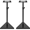 gear4music Supporti per diffusori per monitor da studio altezza pesante regolabile coppia
