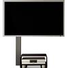 Wissmann Supporto TV di design Wissmann move art 125-S con rotelle (nero) per TV da 40" a 65"