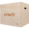 VirtuFit Plyo Box in legno 3 in 1 grande 50 x 60 x 75 cm