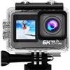 Lipa AT-M82TR 6K Action Camera IPS Wifi - Videocamera subacquea - Action Cam - Sensore IMX - 21 accessori - Risoluzione 6K - Doppio display - Visione notturna