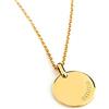 Elegant Jewel Box - Takis Pavlopoulos & Elegant jewel box Women Custom necklace in solid Gold 9k, 14k, & 18k, Name disc necklace, Personalized Initial charm, Bridesmaid gift
