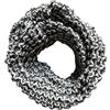 CG - TALENTO FIORENTINO scaldacollo invernale fatto a maglia, sciarpa ad anello intrecciato unisex a due colori, Made in Italy