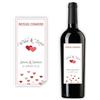Handmade Adesivi personalizzati per Bottiglia di Vino - etichette per bottiglie olio Matrimonio - Comunione e Cresima - bomboniere nozze | 1 pezzo(TAG-02-BOT)