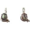 Handmade Orecchini minimalisti in labradorite naturale con pietre preziose incastonate a forma ovale in argento sterling 925, fatti a mano