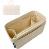 Divitize Premium Organizer compatibile con Keepall 25/35/45/50/55/60/City - in Feltro Morbido, Base Rinforzata, Rivestimento Totale, 24+ Colori (Cream, Keepall 35)