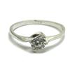 Empress Jewelry Anello da Donna in Argento 925 con 5 mm Cubic Zirconia R001764