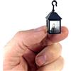Generic Lanterna da parete e/o appoggio colore nero per presepi e diorami con micro lampada luce calda 12v - DL59