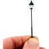 Generic Micro Lampione DL19 colore nero per presepi e diorami con microlampada led