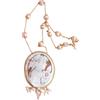 Generico Collana cammeo conchiglia sardonica di Torre del Greco e perle, collana argento dorato sautache, collana italiana