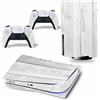 PDURMBUAB Nessuna Schiuma Nessuna Bolla Per PS5 Skin Disc Edition & Digital Console E Controller Vinyl Cover Skins Wraps Resistente Ai Graffi, Compatibile Con 351019(Disc Version)