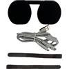 Zhixteu Per PSVR 2 Tappi per Lenti e 2 In1 Cavo di Ricarica Type-C, PS VR2 Cuffia Lavabile Lente Antipolvere Copertura, Cavo di Ricarica
