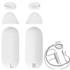 Geekria Tappetino in Silicone Antiscivolo Compatibile con PSVR 2, Cover per Impugnature per PlayStation VR2, Adesivo Protettivo per Impugnatura del Controller, Kit di Protezione per Pulsanti (Bianco)