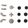 Cryfokt Kit di Ricambio Programmabile per Levette in Metallo per One Series 2, Accessori per Controller Wireless Durevoli per gli Appassionati di Giochi (SILVER)