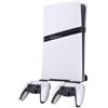 Generico Staffa di supporto a parete per PS5 Pro/ps5 Slim Digital Edition e Disc Edition, base per appendere la console al muro con supporto per controller, organizzatore per console di gioco (Nero)