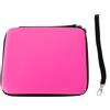 Aumotop Custodia da Trasporto 2DS Borsa da Viaggio Protettiva Antiurto con Guscio Rigido per Accessori Console, 8 Supporti per Carte Gioco, Giocatore di Gioco, PU/EVA (Rosa)