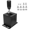 AstraLoom USB Simulator Shifter Racing Gear Stick Impugnatura in fibra di carbonio 7 velocità Modello H Shifter per G29 G27 G25 G920 T300RS GT Volante PC Nero Lega di alluminio Acciaio