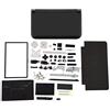 OVAQUIXI Custodia Completa per Housing, Kit di Sostituzione per 3DS XL Copertura Shell Completa con Pulsanti e Set di Parti Nero (BLACK)