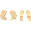Generic Paddle in Metallo da 4 Pezzi per Controller , Parti di Ricambio in Acciaio Inossidabile con Chiusure a Grilletto, Facili da Installare per Giocatori Professionisti (GOLD)
