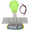 Septpenta Joystick per Illuminazione a Colori, Joystick per Illuminazione Ade a LED, Joystick con Impugnatura Completamente Automatica in Cristallo Ovale a 5 Pin, Joystick per Giochi Ade