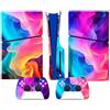LNMLRBXEXZ Compatibile Con Adesivi Skin Per PS5 Slim Skin Disc Edition & Digital Console E Controller Vinyl Cover Skins Wraps Resistente Ai Graffi, Compatibile Con 28653 Avvolgimento(Disc Version)